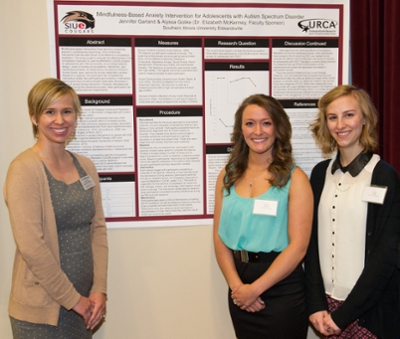 SIUE Researchers Dr. Elizabeth McKenney, Alyssa Golike and Jennifer Garland